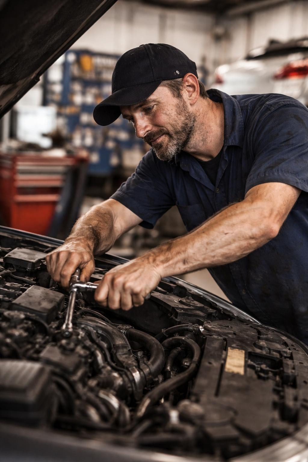 Mecânico trabalhando
